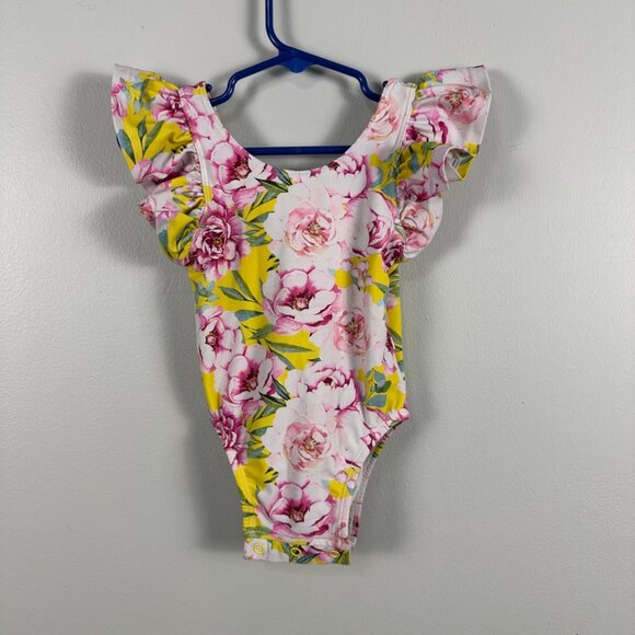 Posh Peanut Other - Posh Peanut Girls 18-24 Months One Piece Swimsuit Ruffle Floral Swim